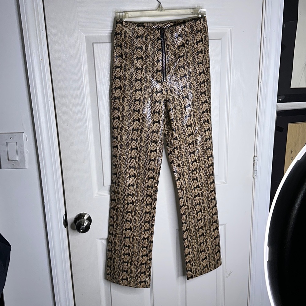 Danielle Bernstein Snake Print Dress Pant US Size 2